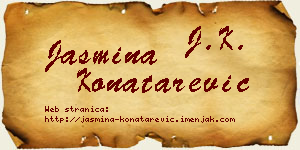 Jasmina Konatarević vizit kartica